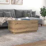  Stolić za kavu s LED svjetlima boja hrasta artisan 90x50x40 cm | shoptok.hr