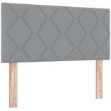  LED Box Spring Krevet Svijetlo siva 90 x 190 cm tkanina | shoptok.hr
