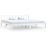 vidaXL Okvir za krevet od borovine bijeli 180 x 200 cm UK Super King | shoptok.hr