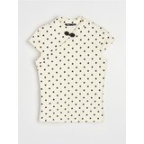 Sinsay Pamučna bluza s ukrasnim prorezom na izrezu | shoptok.hr
