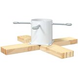 vidaXL Stalak za božićno drvce 1.73 Bijelo 50 x 50 x 16 cm | shoptok.hr