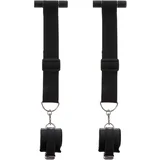 Door Bars and Wrist Cuffs Black