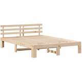  Krevetna konstrukcija Prirodna 160 x 200 cm Čvrsto borovo drvo | shoptok.hr