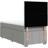 vidaXL Box spring krevet s madracem svjetlosivi 90x190 cm od tkanine | shoptok.hr