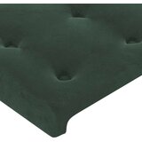  LED uzglavlje tamnozeleno 183 x 16 x 118/128 cm baršunasto | shoptok.hr
