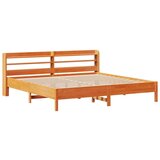  Okvir kreveta bez madraca voštano smeđi 200x200 cm od borovine | shoptok.hr