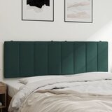 vidaXL Vzglavna stranica temno zelena 160 cm žamet, (21058408) | Shoptok.si
