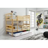 Molarem Home Drveni dječji krevet na kat Erik s ladicom - 160*80 - svijetlo drvo-bijeli | shoptok.hr