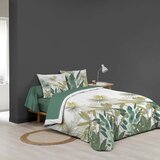 Douceur d intérieur Bela/zelena bombažna posteljnina za zakonsko posteljo/podaljšana z rjuho/6-delna 240x220 cm Otika – | Shoptok.si