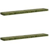  Jastučići za klupe - 2 dijela VUGHT 2 pcs 100% poliester - Listovski uzorak (poliester) 170 x 30 cm 2 | shoptok.hr