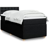  Box spring krevet s madracem crni 90x190 cm od tkanine | shoptok.hr