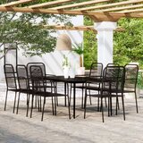  9-dijelni vrtni blagovaonski set crni | shoptok.hr