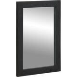 vidaXL Kupaonsko ogledalo crno 50x70x2,5 cm konstruirano drvo i mesing | shoptok.hr