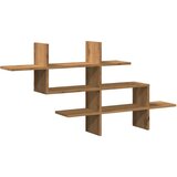 vidaXL Stenska polica artisian hrast 124,5x18x60,5 cm inženirski les | Shoptok.si