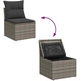  8-dijelni set vrtnih sofa od poliratana s jastucima sivi bagrem | shoptok.hr