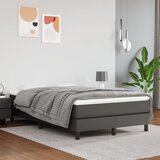  Okvir za krevet s oprugom sivi 120x200 cm od umjetne kože | shoptok.hr