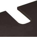 vidaXL Kompleti pohištva za kopalnico s predalom 4 pcs Črna in zlata | Shoptok.si