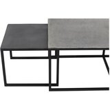 Light & Living Črne/temno sive kovinske mizice v kompletu 3 ks 50x120 cm Kumalu – | Shoptok.si