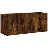 Maison Chic Stenska TV omarica - TV stojalo - Televizijska omarica dimljen hrast 100x30x41 cm, (21701769) Cene