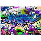  Tapeta - Graffiti: violet theme 100x70 | shoptok.hr