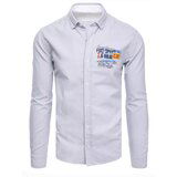 DStreet Koszula męska jasnoszara | ePonuda.com