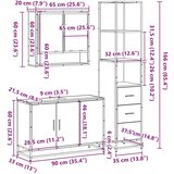 vidaXL 3-dijelni set kupaonskog namještaja boja hrasta sonome drveni | shoptok.hr
