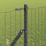  Ograda s postovima Siva 1,2 x 10 m Čelik i PVC | shoptok.hr