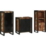 vidaXL Komplet pohištva za kopalnico 3 pcs Trden recikliran les | Shoptok.si