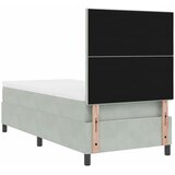  s opruga kutije Svijetlo siva 90 x 200 cm Baršun | shoptok.hr
