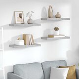  Plutajuće zidne police 4 kom boja betona 60 x 23,5 x 3,8 cm MDF | shoptok.hr