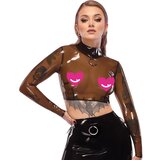 Latex - prozirni latex gornji dio (prozirno-crna) - S-L | shoptok.hr