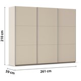 Rauch Möbel OMARA Z DRSNIMI VRATI, barve šampanjca | Shoptok.si