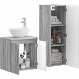  Set namještaja za kupaonicu 2 kom. Siva Sonoma 33 x 34.5 x 100 cm | shoptok.hr