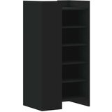 vidaXL Omarica za čevlje črna 52x37,5x100 cm inženirski les | Shoptok.si