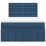  Krevet s oprugama i madracem plavi 140x200 cm od tkanine | shoptok.hr