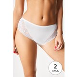 COTONELLA 2PACK Klasične hlačke Bella z visokim pasom | Shoptok.si