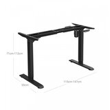 Songmics Dvižno električno podnožje Sit&Stand, črno | Shoptok.si