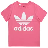 Adidas Majica 'Trefoil' roza / bijela