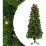 vidaXL Božično drevo med 300 LED z stojalom Zelena 240 cm PE, (5000066755) | Shoptok.si