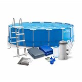 Intex metal frame set okrugli bazen za dvorište sa metalnim ramom + komplet opreme 457x122cm ( 28242 ) Cene