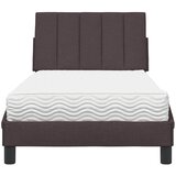  Krevet s madracem Hanko tamnosmeđi 90 x 190 cm od tkanine | shoptok.hr