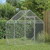  Kavez za piliće Srebrno 170 x 100 x 177 cm Cinkani čelik | shoptok.hr