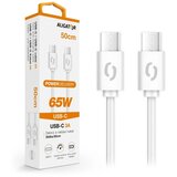 ALIGATOR DATKP55 - USB kabl USB-C / USB-C 65W Power Delivery 0,5m bela | Eponuda.com
