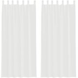 Voile zavjese s petljama 2 kom bijele 140x245 cm | Shoptok.si