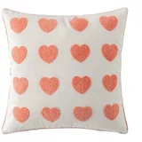Amor - Decor Dekorativna jastučnica, 45 x 45 cm, Roze - bela