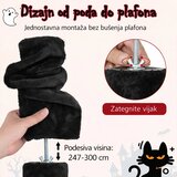 SUPERHOME Maca Halloween penjalica i grebalica za Mačke do plafona 300cm Crna | Eponuda.com