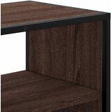  ormarić smeđi hrast 80x31x39,5 cm Konstruirano drvo i metal | shoptok.hr