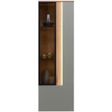 Dieter Knoll viseča vitrina, furnirano antracit, barve hrasta | Shoptok.si