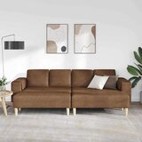  Kavčna garnitura Rjava Umetno semiš usnje, (5000138063) | Shoptok.si