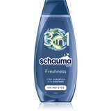 Schwarzkopf Schauma MEN osvježavajući šampon za lice, tijelo i kosu 400 ml | shoptok.hr